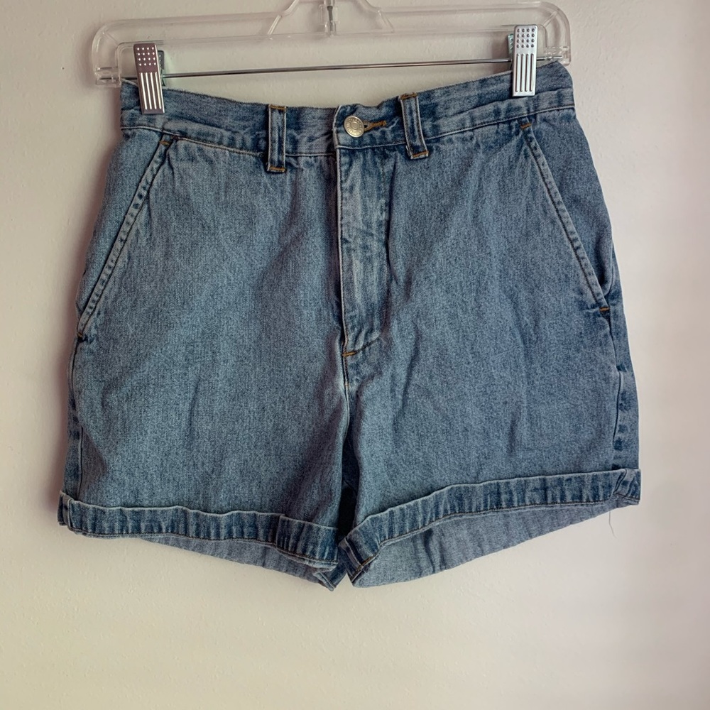 Thrifted denim shorts